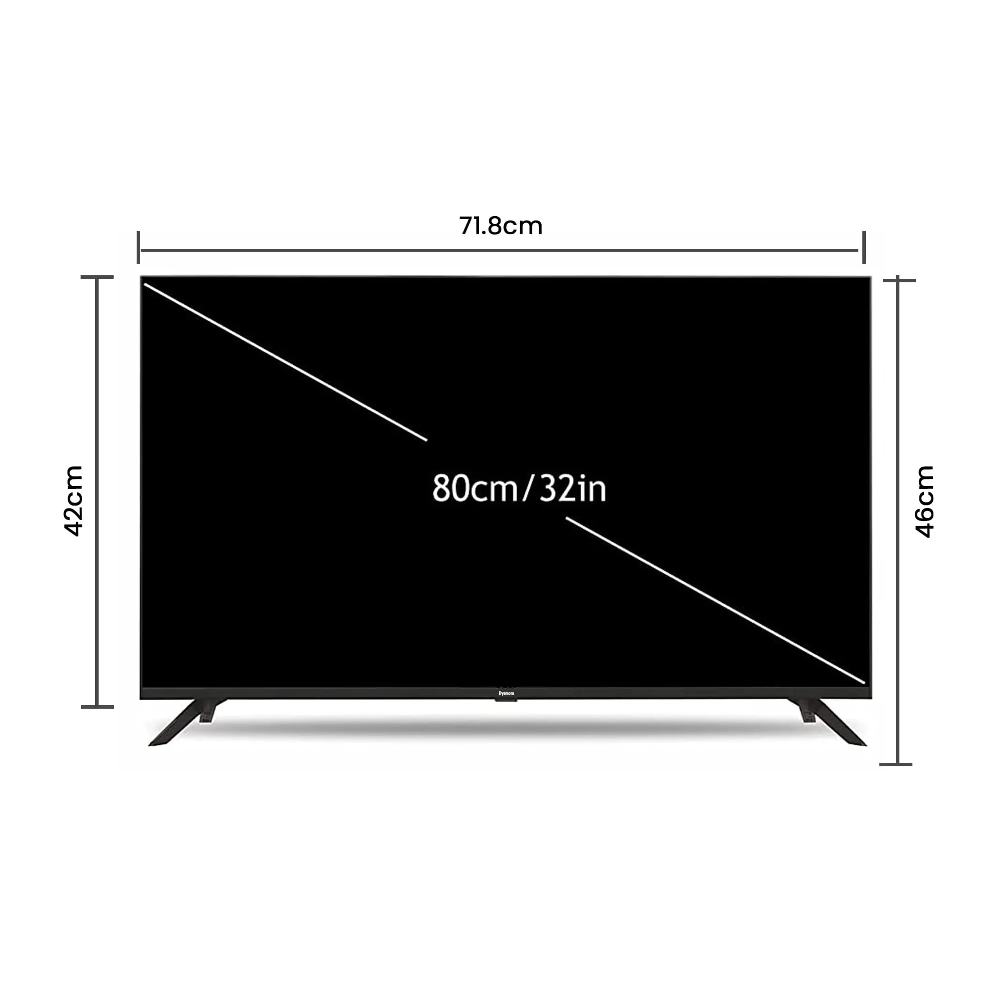 Dyanora 80cm (32 Inches) HD Ready Smart Certified Android LED TV DY-LD32H1S (Black) (2023 Model)