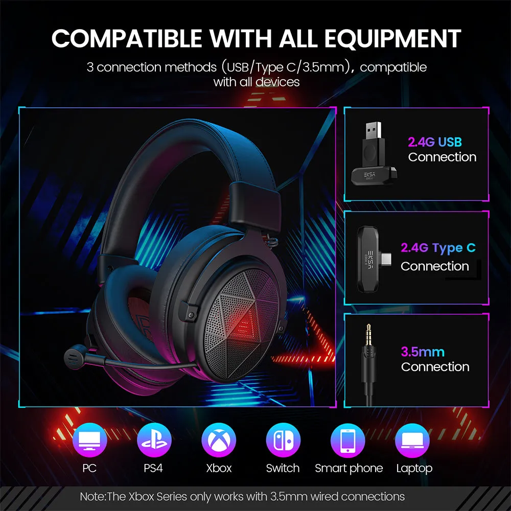 EKSA® E900 X 5.8 GHz Ultra Low-Latency Wireless Gaming Headset