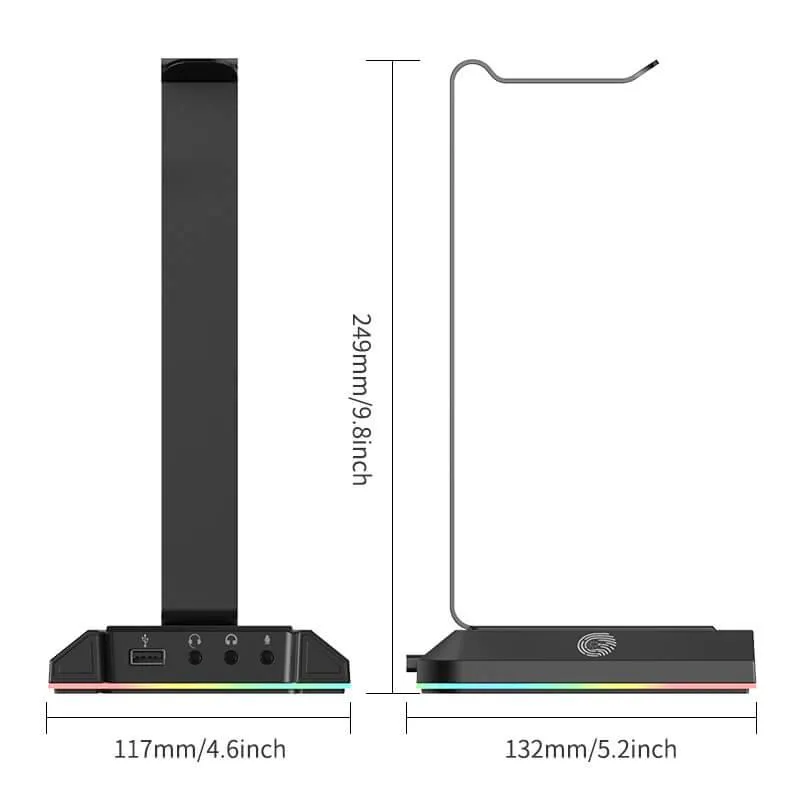EKSA® W1 7.1 Virtual Surround Sound RGB Headset Stand