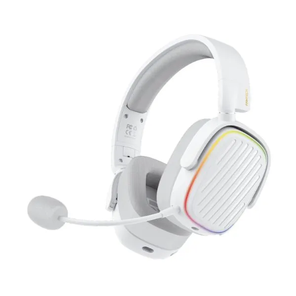 FANTECH Harmony WHG02 Wireless Headphones Bluetooth 5.3 50mm Bass-Enhancing Diaphragm RGB Gaming Headset For PC PS4 PS5