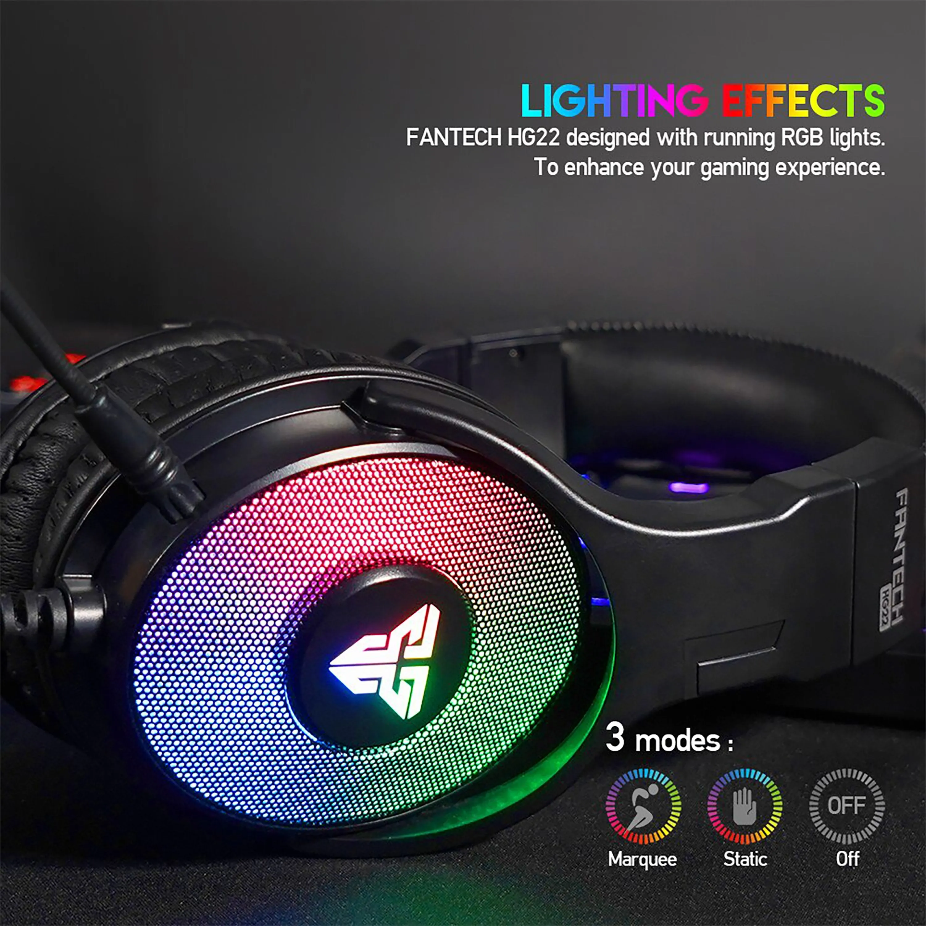 FANTECH HG22 FUSION WIRED GAMING HEADPHONE
