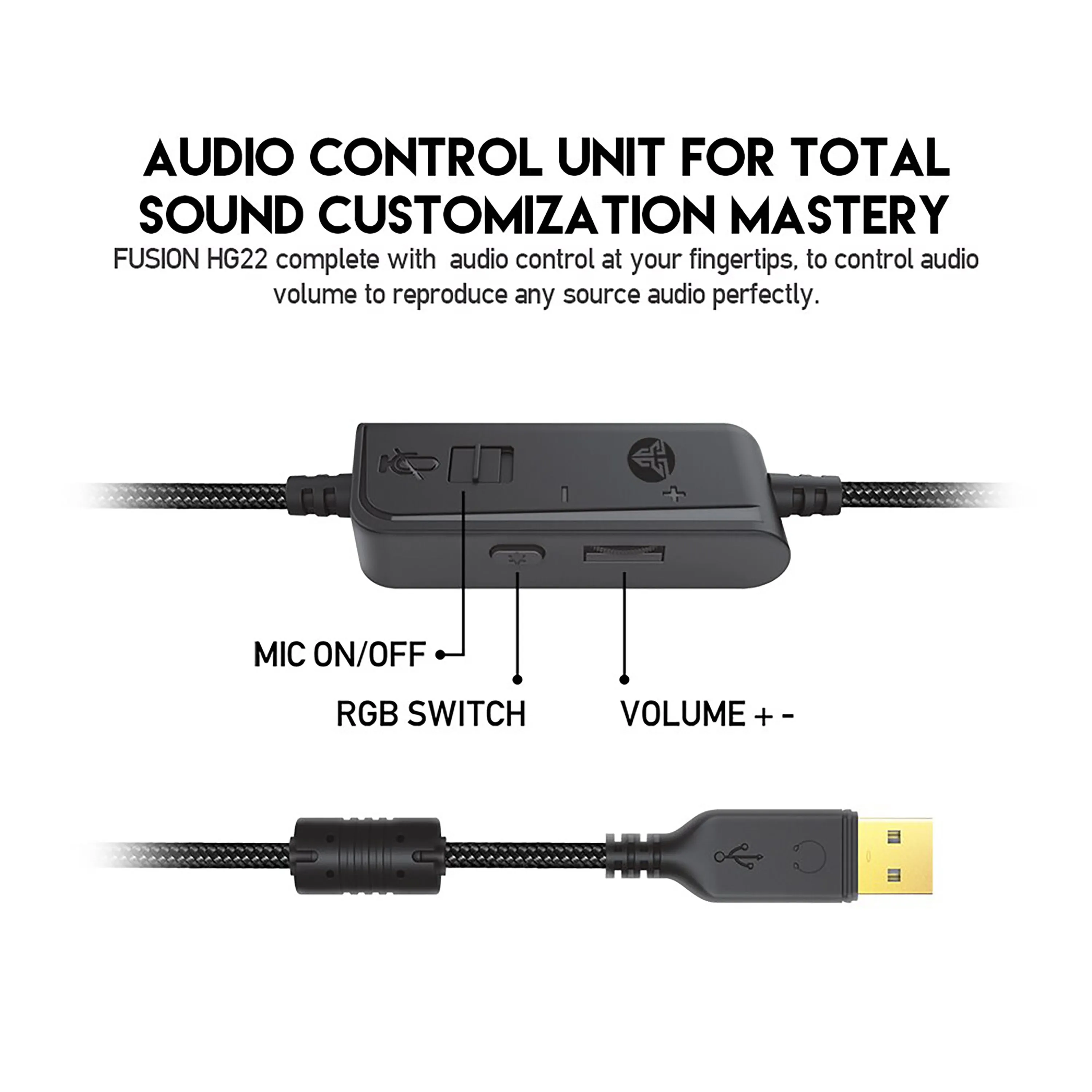 FANTECH HG22 FUSION WIRED GAMING HEADPHONE