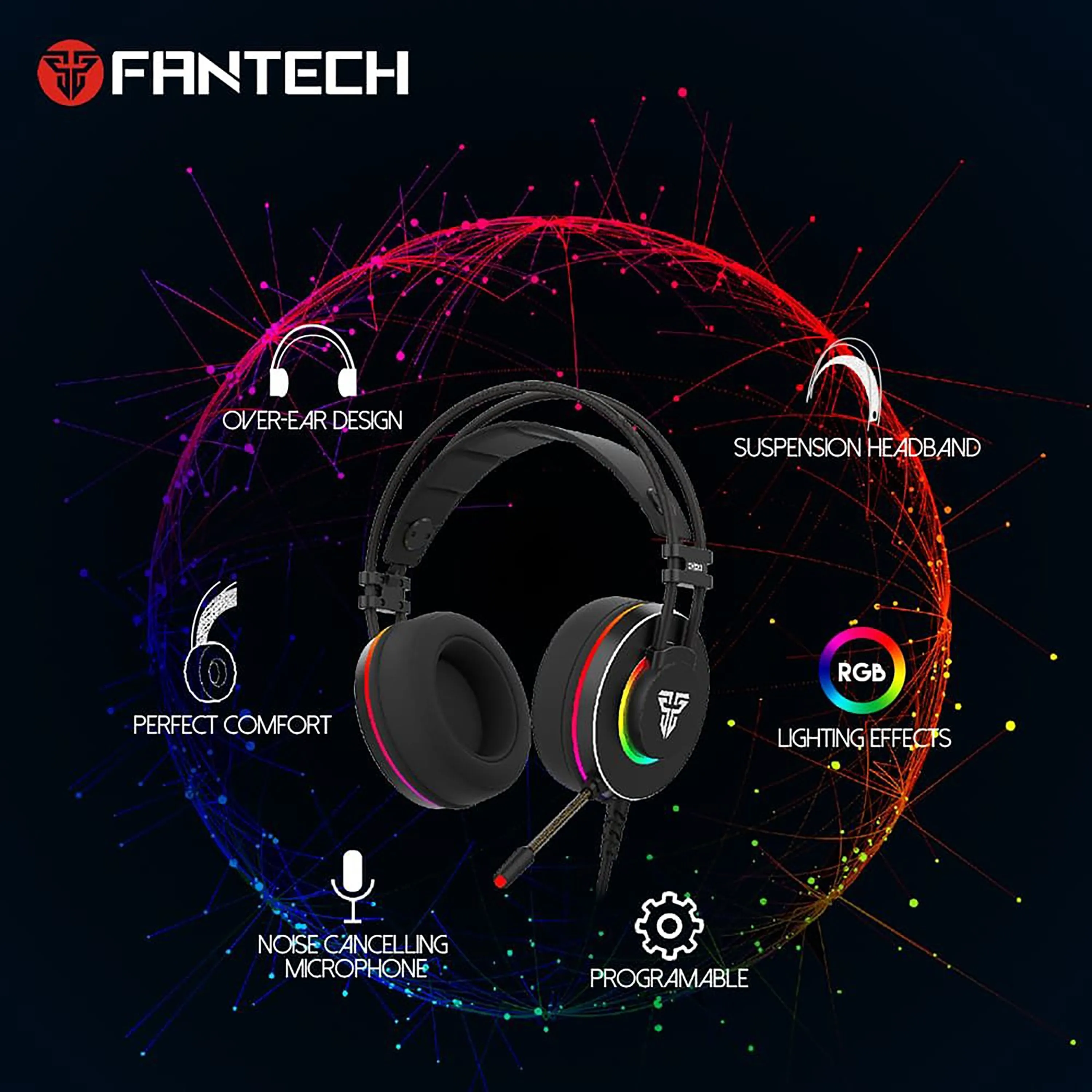 FANTECH HG23 OCTANE 7.1 WIRED GAMING HEADPHONE