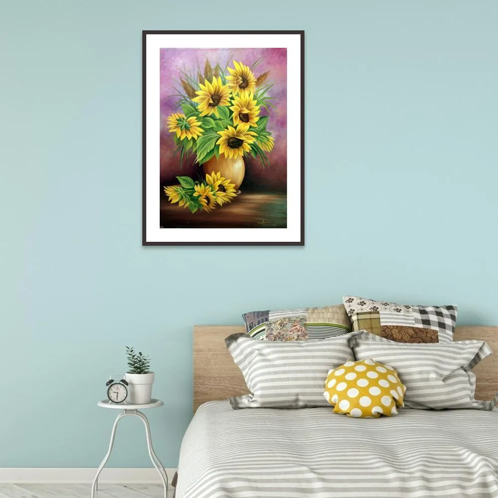 Flower  - Full Round Diamond - 30x40CM