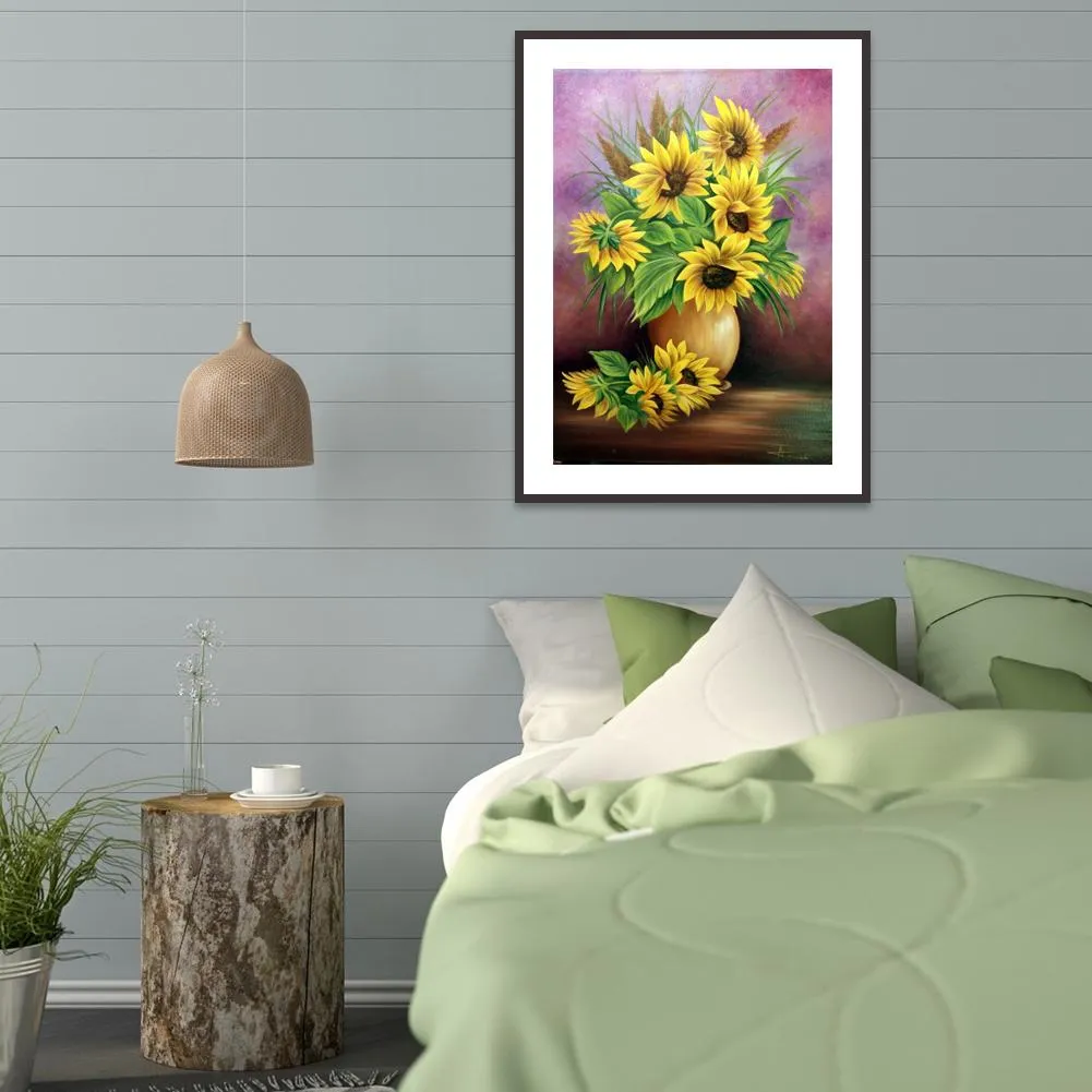 Flower  - Full Round Diamond - 30x40CM