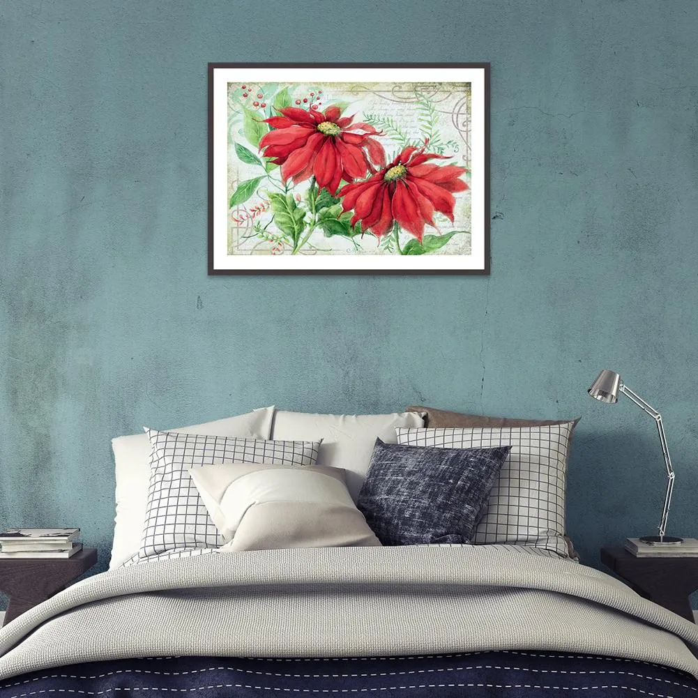Flower  - Full Round Diamond - 40x30CM