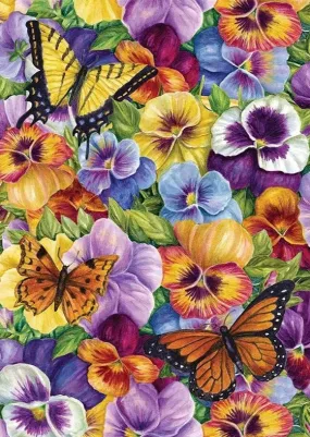 Flowers and Butterflies - Floral Diamond Painting, Full Round/Square Drill 5D Rhinestone Embroidery