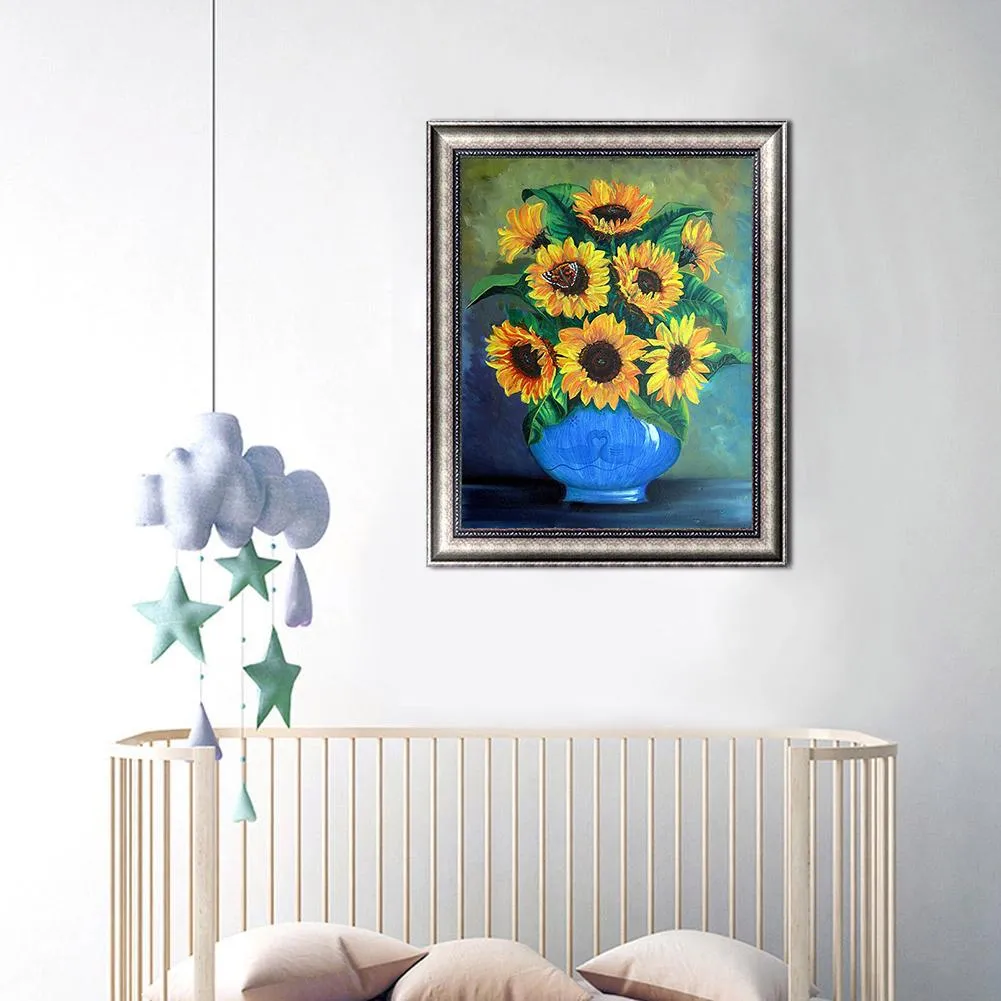 Flowers  - Full Round Diamond - 30x40CM