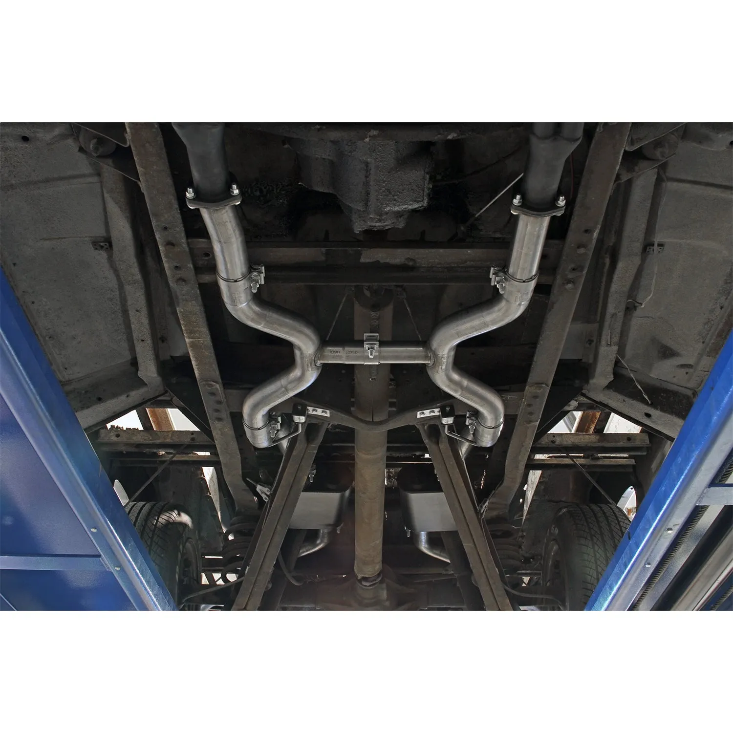 Flowmaster American Thunder Header-Back Exhaust System - 2-1/2 in Tailpipe - GM Fullsize Truck 1963-66