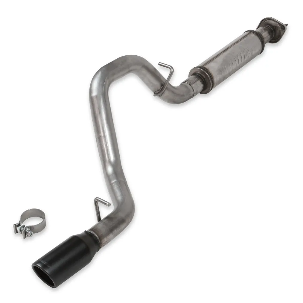 Flowmaster FlowFx Exhaust System - Cat-Back - 2-1/2" Diameter - Single Rear Exit - 3-1/2" Black Ceramic Tip - Stainless - Jeep Inline-6