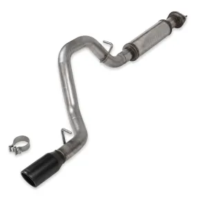 Flowmaster FlowFx Exhaust System - Cat-Back - 2-1/2" Diameter - Single Rear Exit - 3-1/2" Black Ceramic Tip - Stainless - Jeep Inline-6