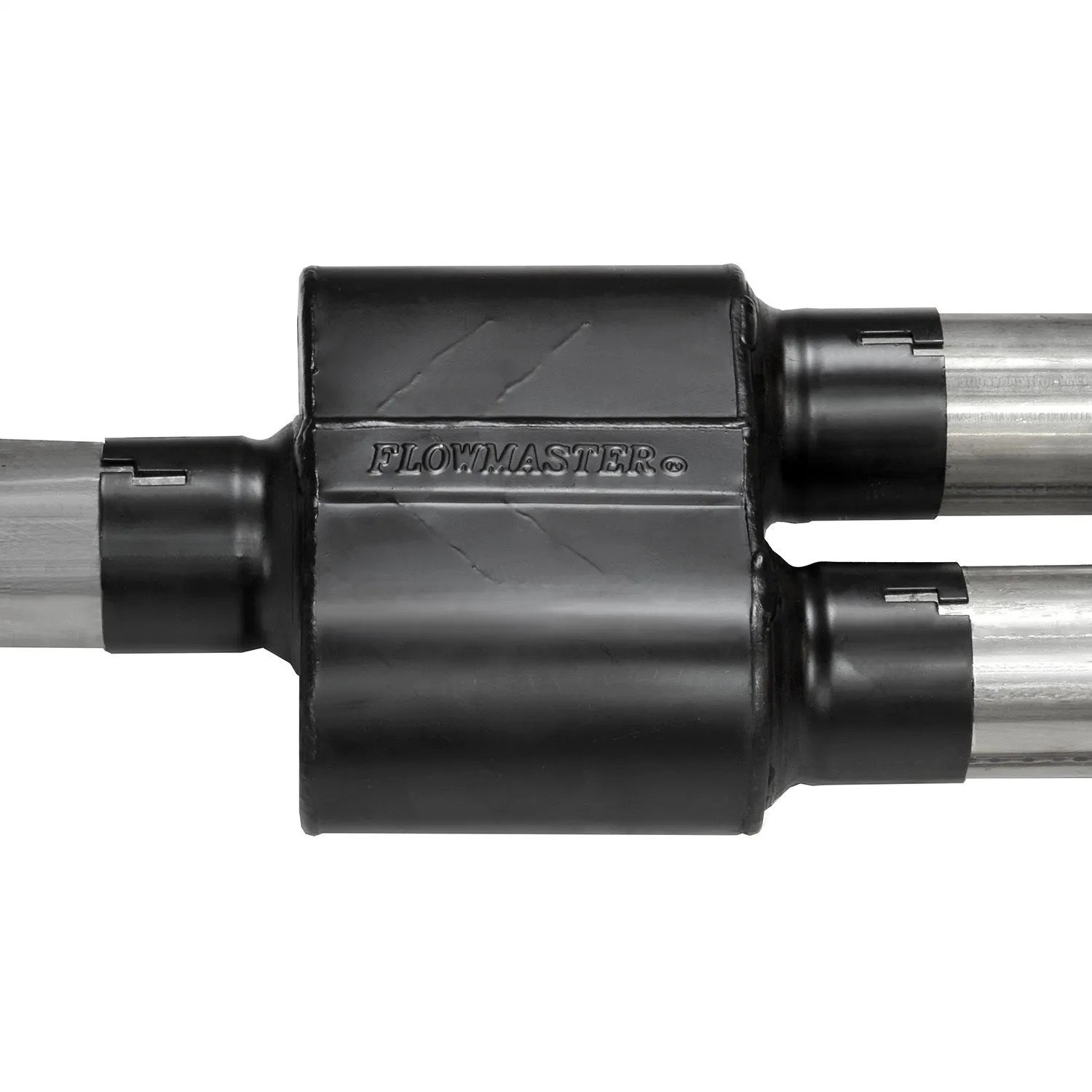 Flowmaster Outlaw Cat-Back Exhaust System - 3 in Diameter - Dual Side Exit - 4 in Black Tips - Stainless - Ford Fullsize Truck 2021