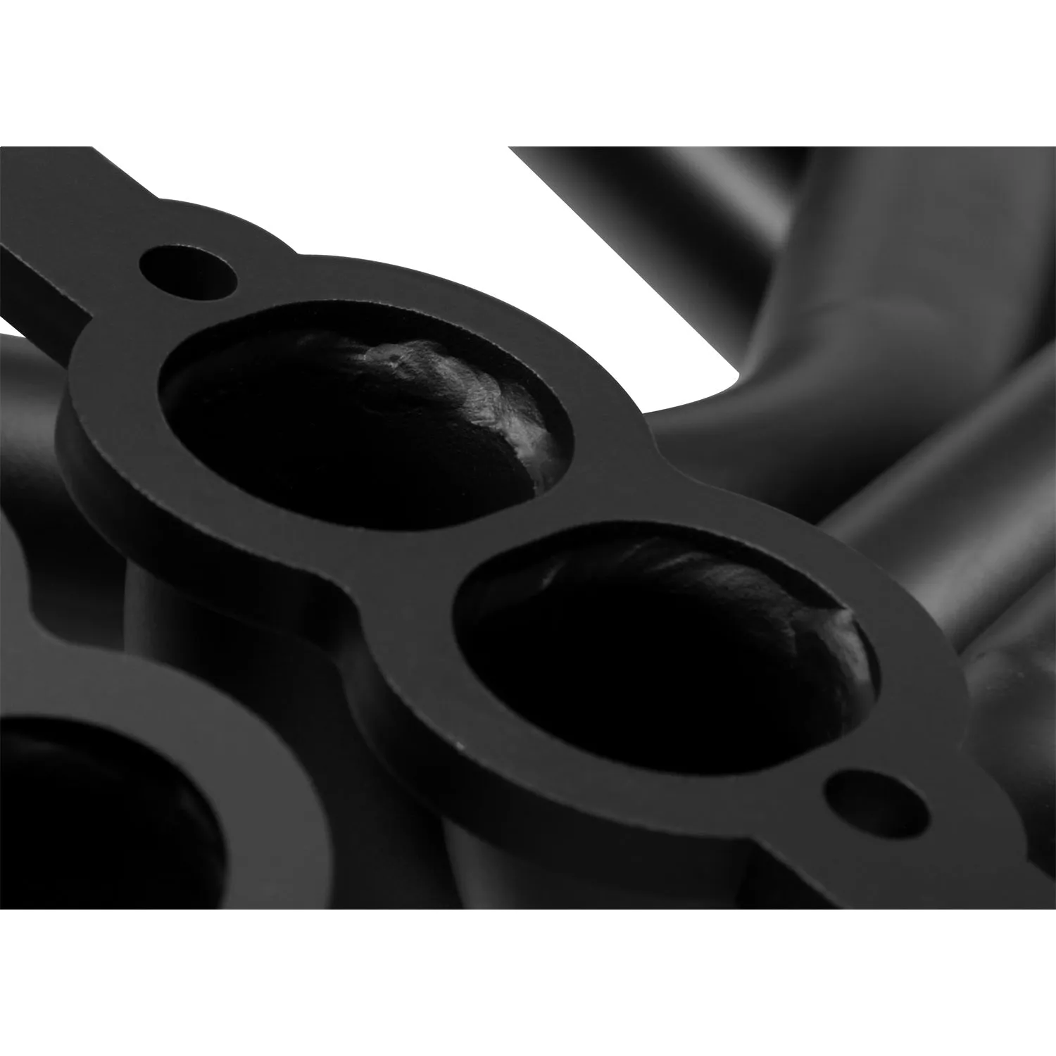 Flowtech Long Tube Headers - 1963-1982 Corvette 283/400 - 1.625" - 3" Collector - Black Paint