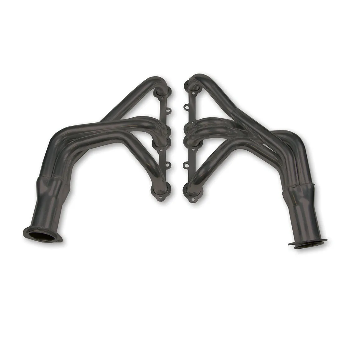 Flowtech Long Tube Headers - 1963-1982 Corvette 283/400 - 1.625" - 3" Collector - Black Paint