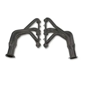 Flowtech Long Tube Headers - 1963-1982 Corvette 283/400 - 1.625" - 3" Collector - Black Paint