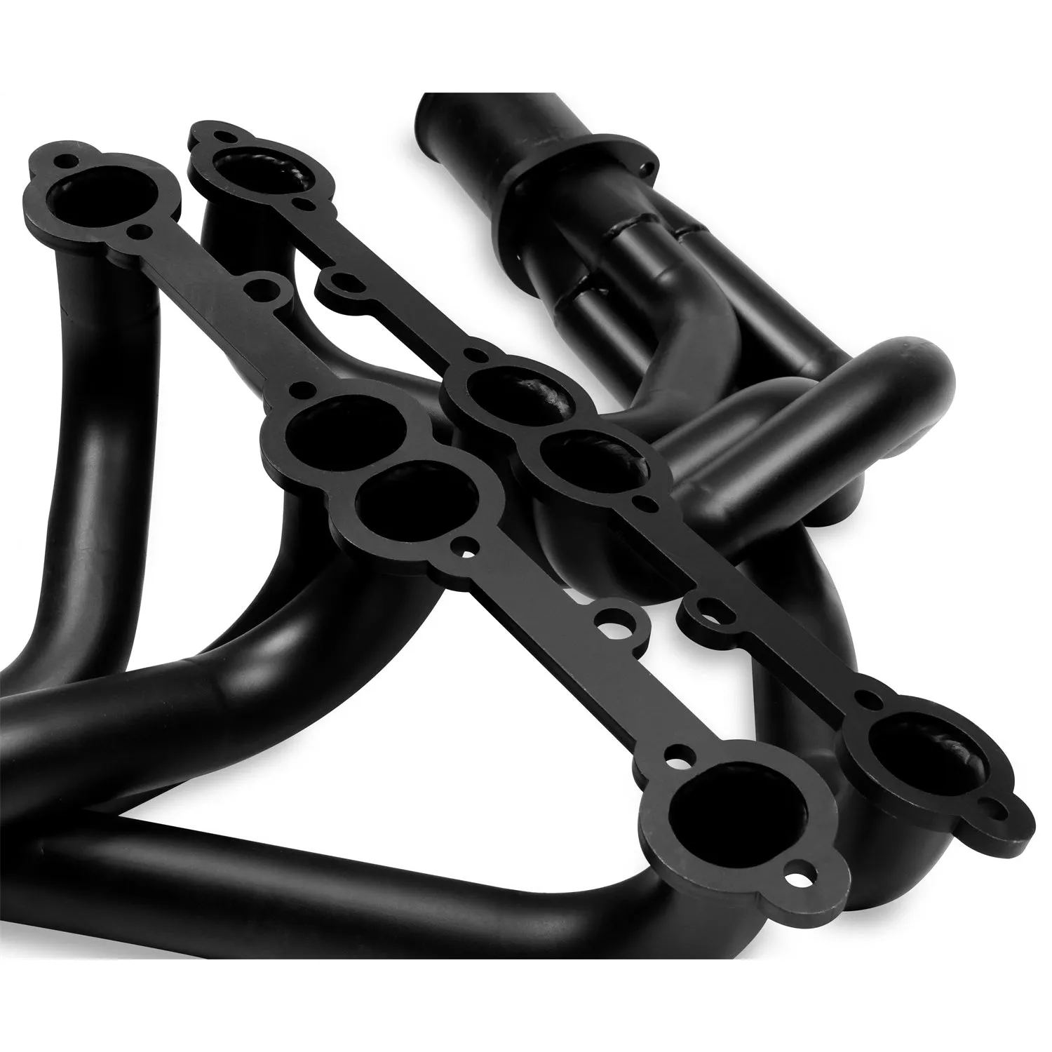 Flowtech Long Tube Headers - 1963-1982 Corvette 283/400 - 1.625" - 3" Collector - Black Paint