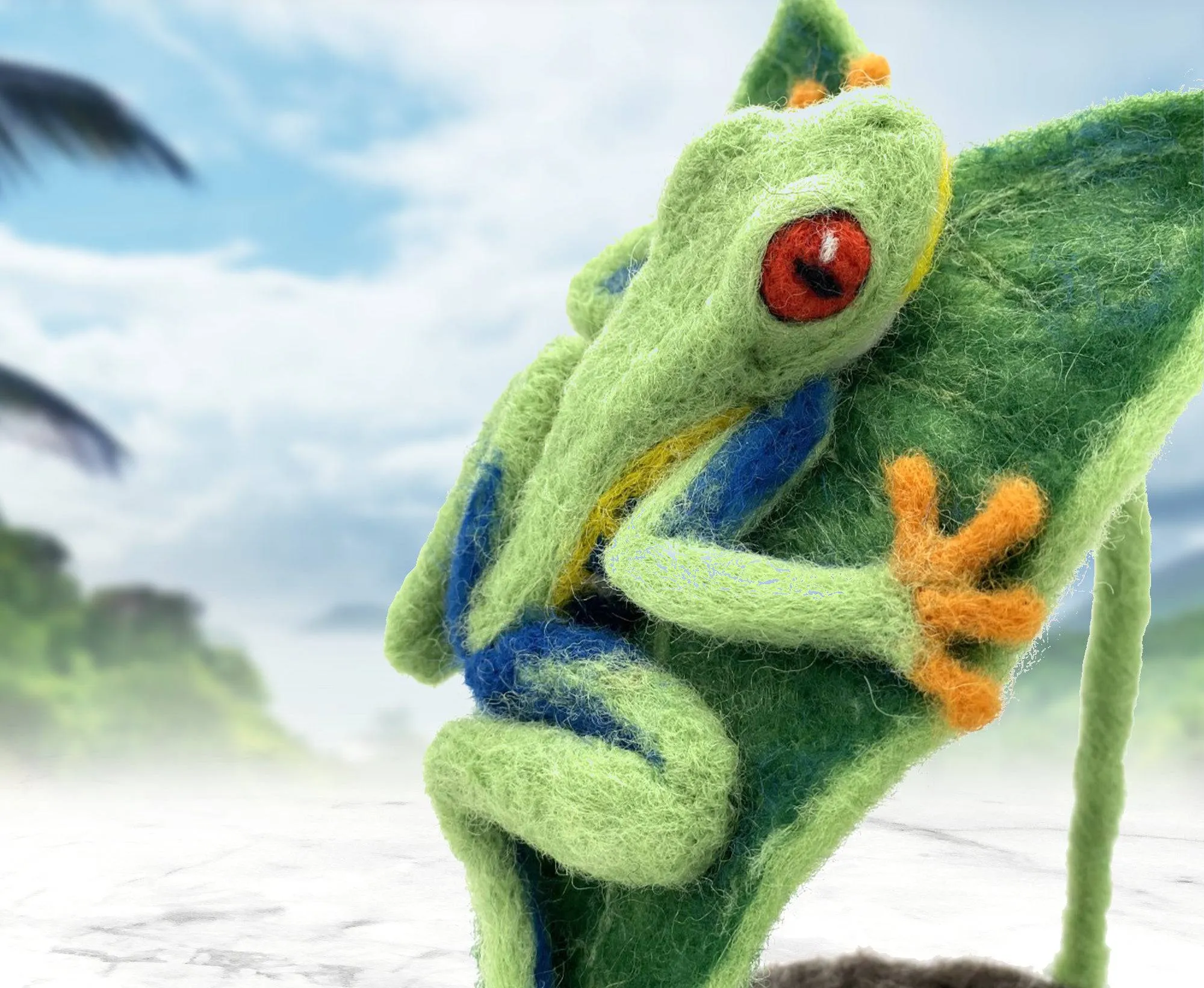 Fonzo the Frog | Needle Felting Kit