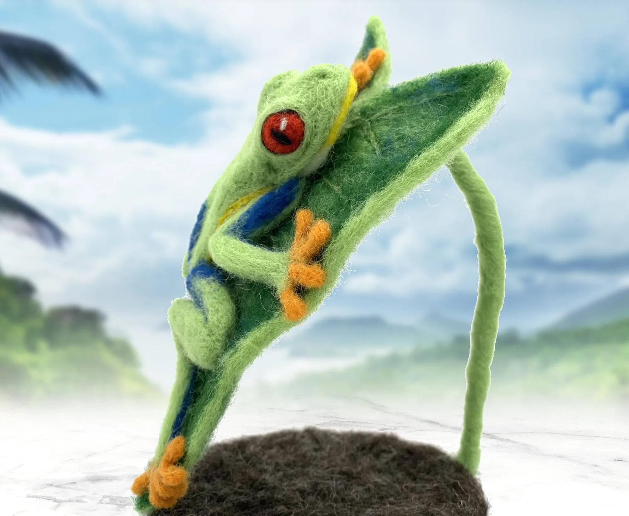 Fonzo the Frog | Needle Felting Kit