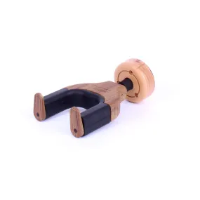 Fretz 'Woodie' Short Self-Securing Wall-Mounted Guitar Hanger - Mahogany