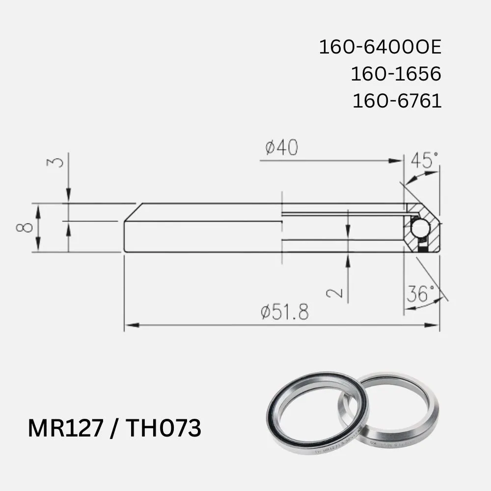 FSA HEADSET BEARING - GIANT OD2 (EACH)