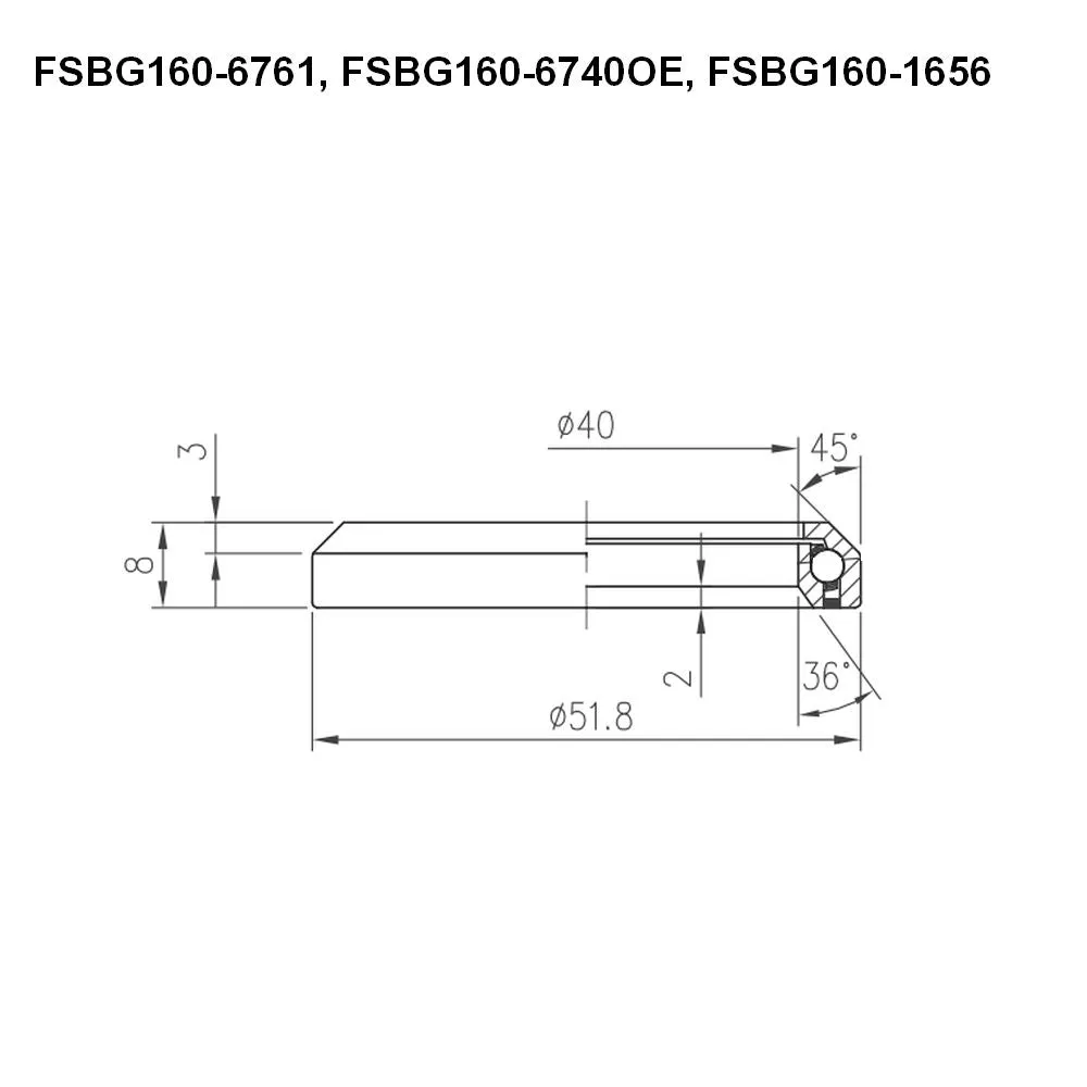 FSA HEADSET BEARING - GIANT OD2 (EACH)