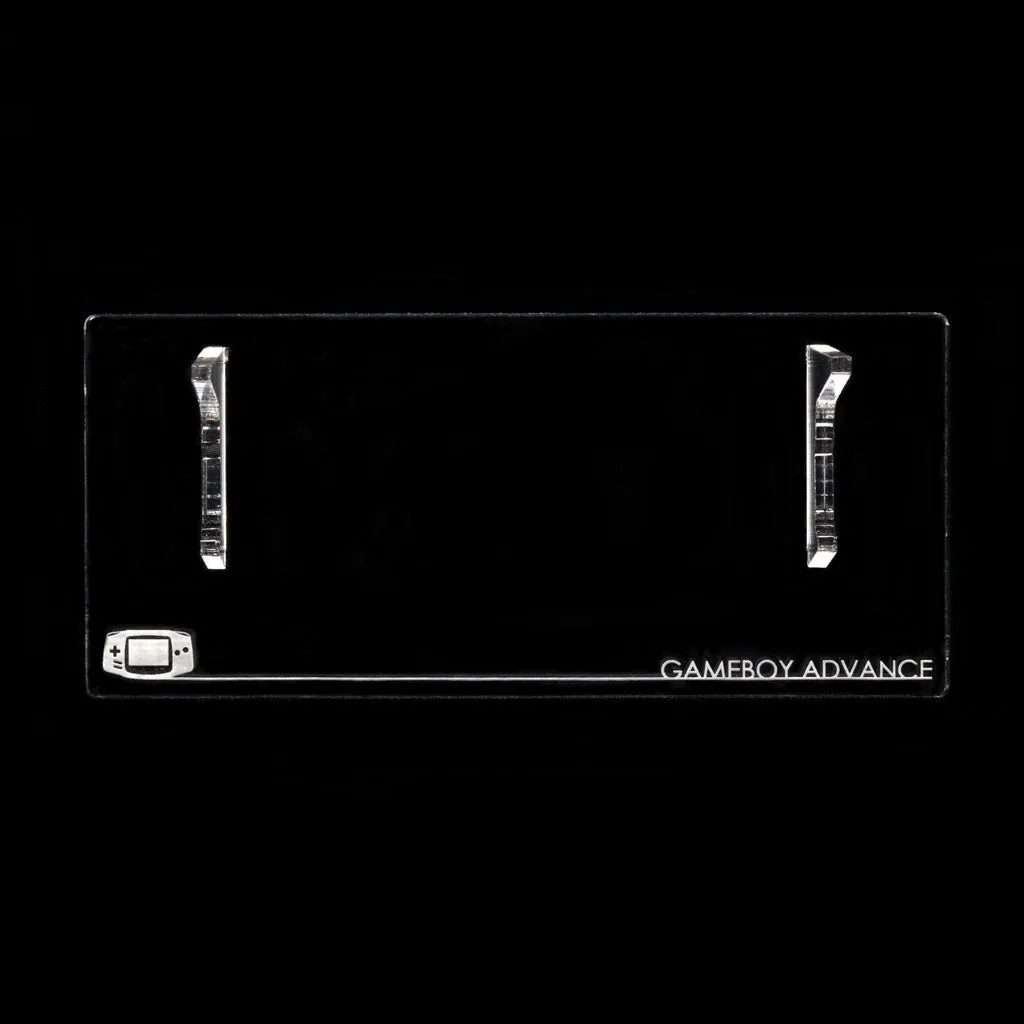 Game Boy Advance Crystal Clear Display Stand - Rose Colored Gaming