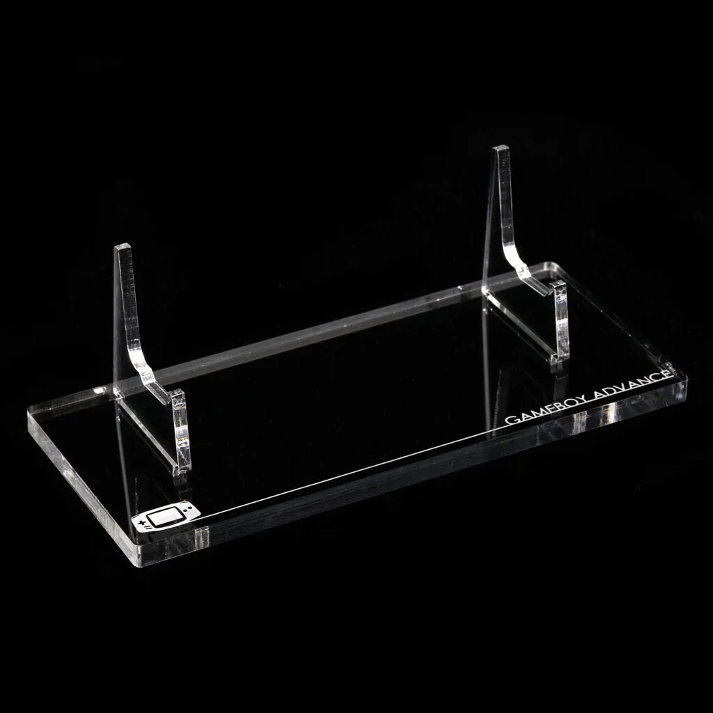 Game Boy Advance Crystal Clear Display Stand - Rose Colored Gaming