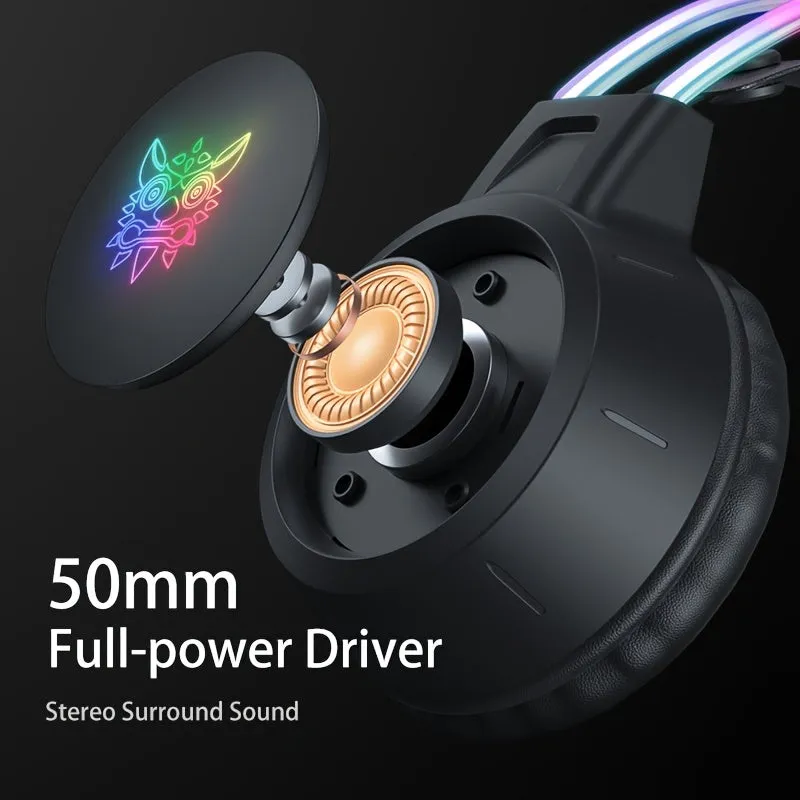 Gaming Headset RGB Aluminium Frame, Surround Sound