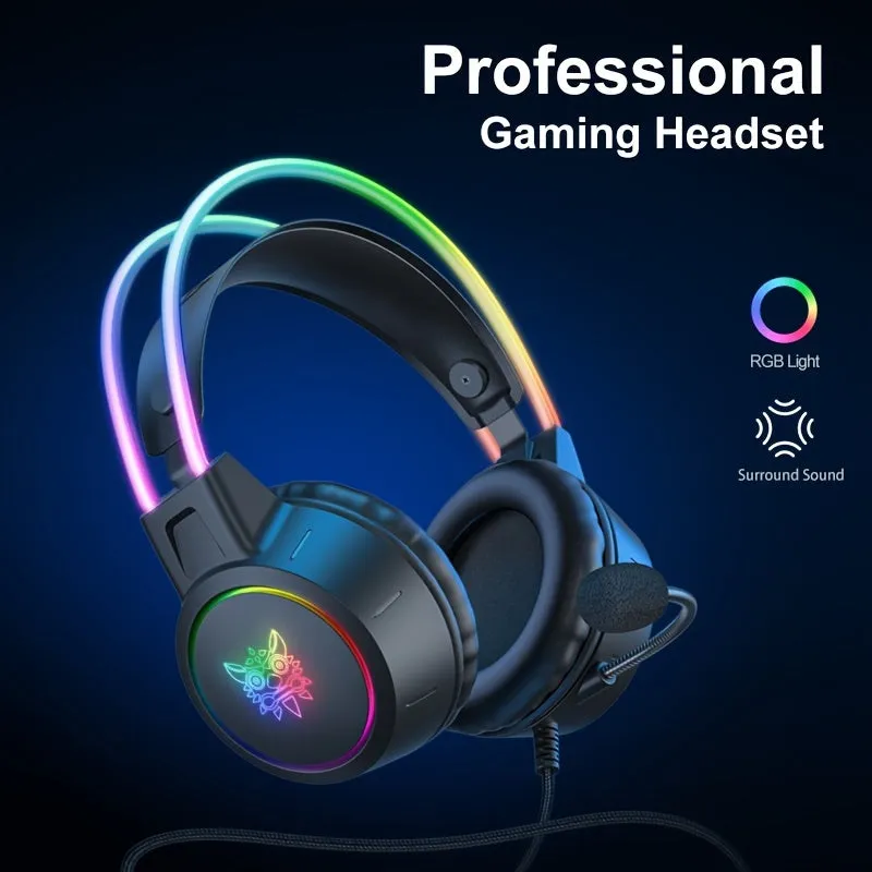 Gaming Headset RGB Aluminium Frame, Surround Sound