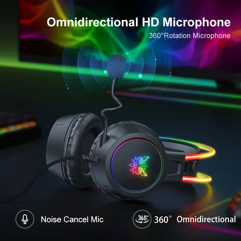 Gaming Headset RGB Aluminium Frame, Surround Sound