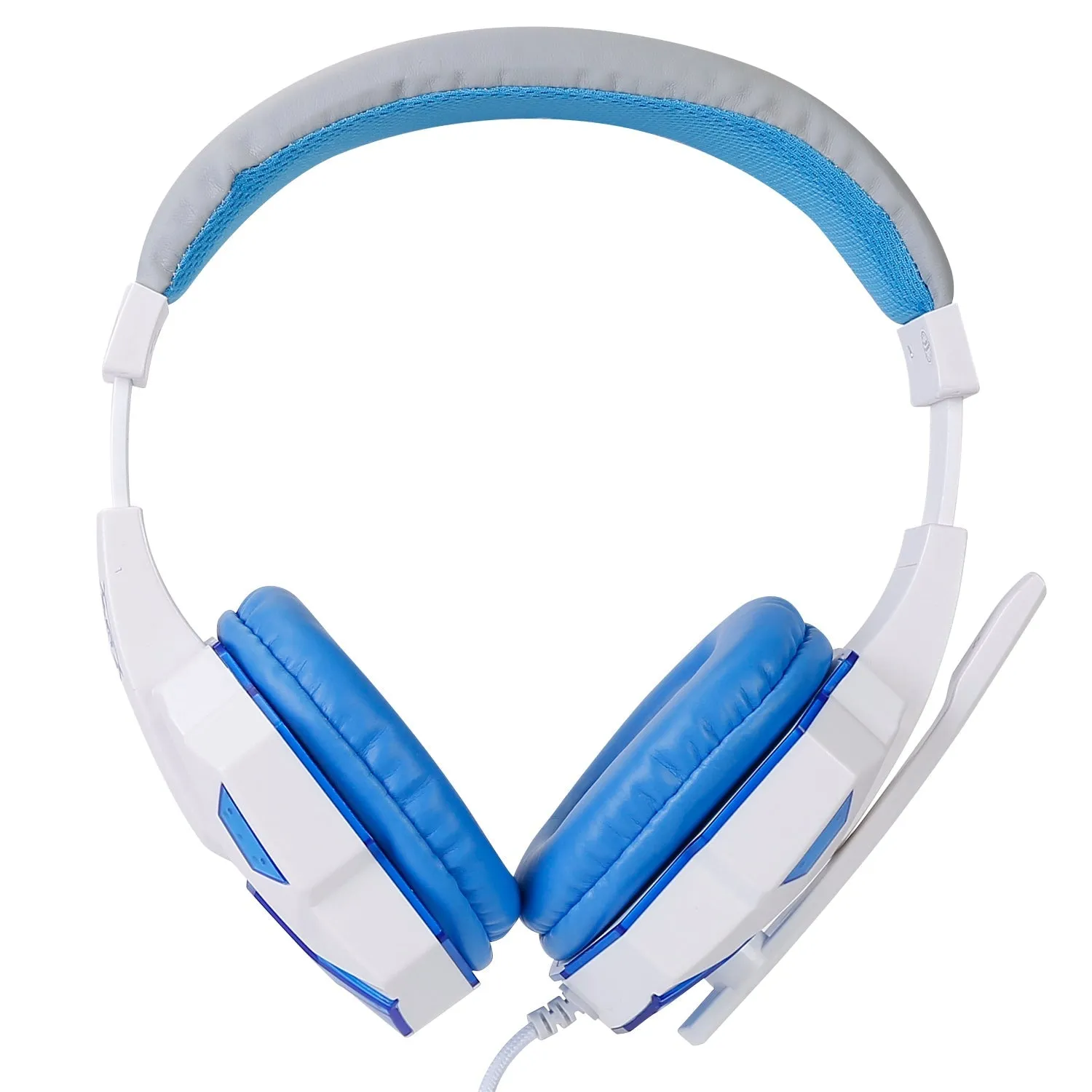 Gaming Headsets Stereo Bass Over Ear Headphones with LED Light Earmuff