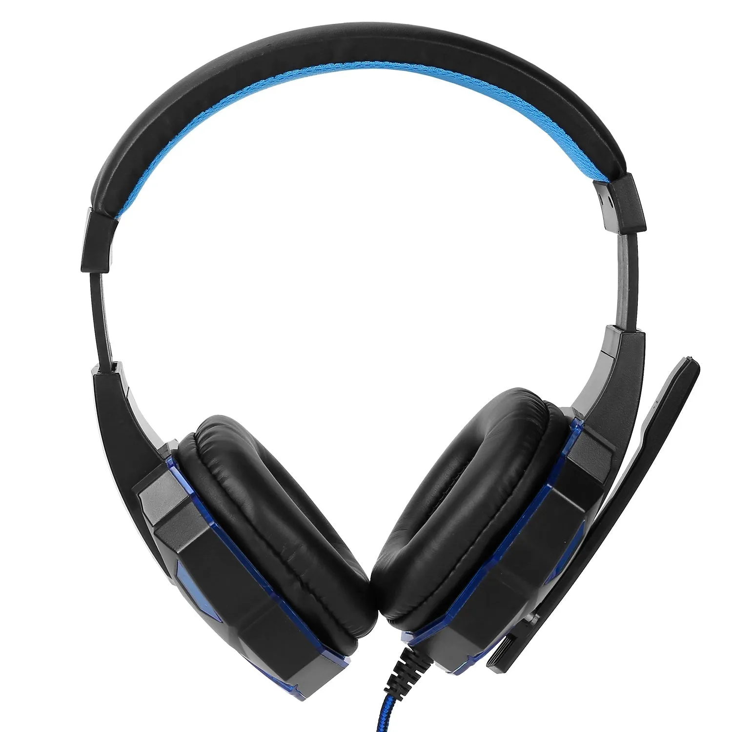 Gaming Headsets Stereo Bass Over Ear Headphones with LED Light Earmuff