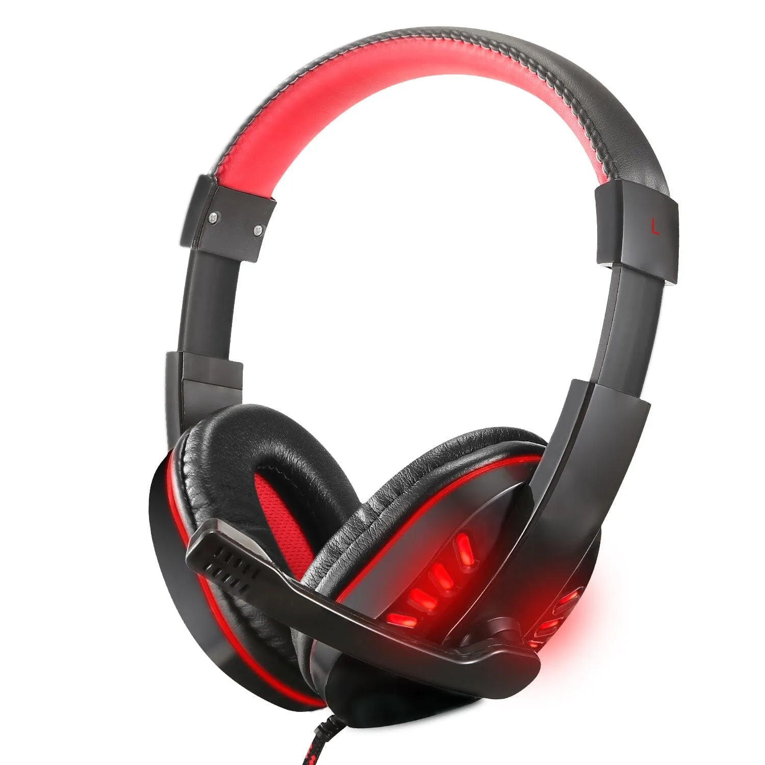 Gaming Headsets Stereo Noise Isolation Over Ear Headphone with LED Light