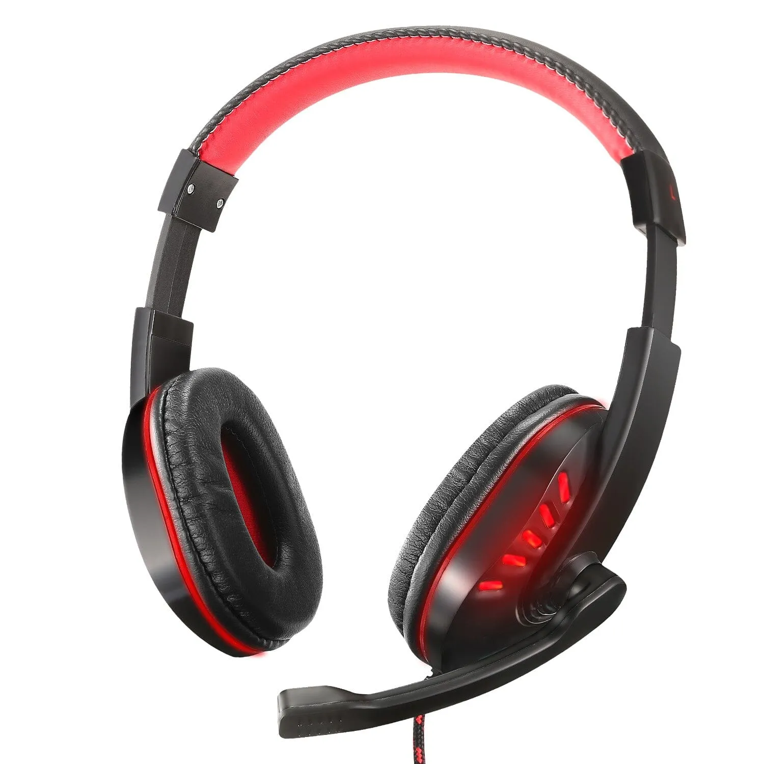Gaming Headsets Stereo Noise Isolation Over Ear Headphone with LED Light