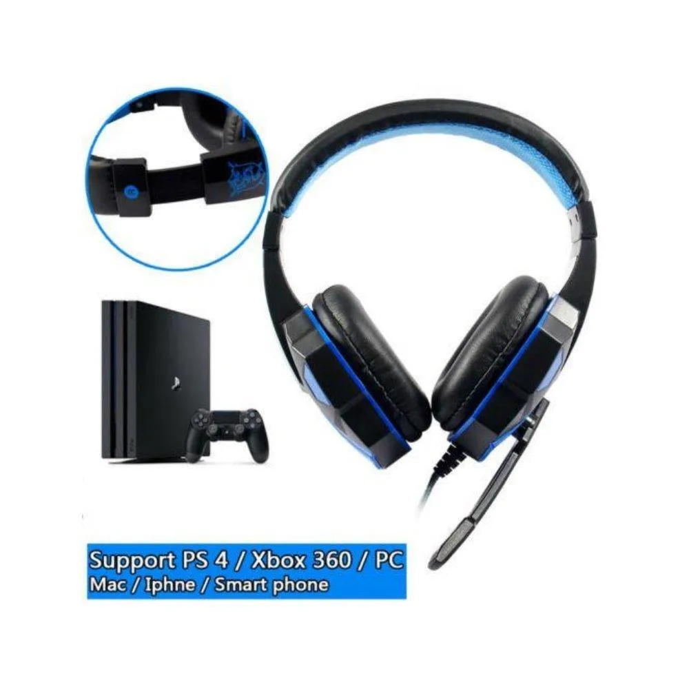 Gaming Light Mic Stereo Headphones Earphones Headsets 2.2M