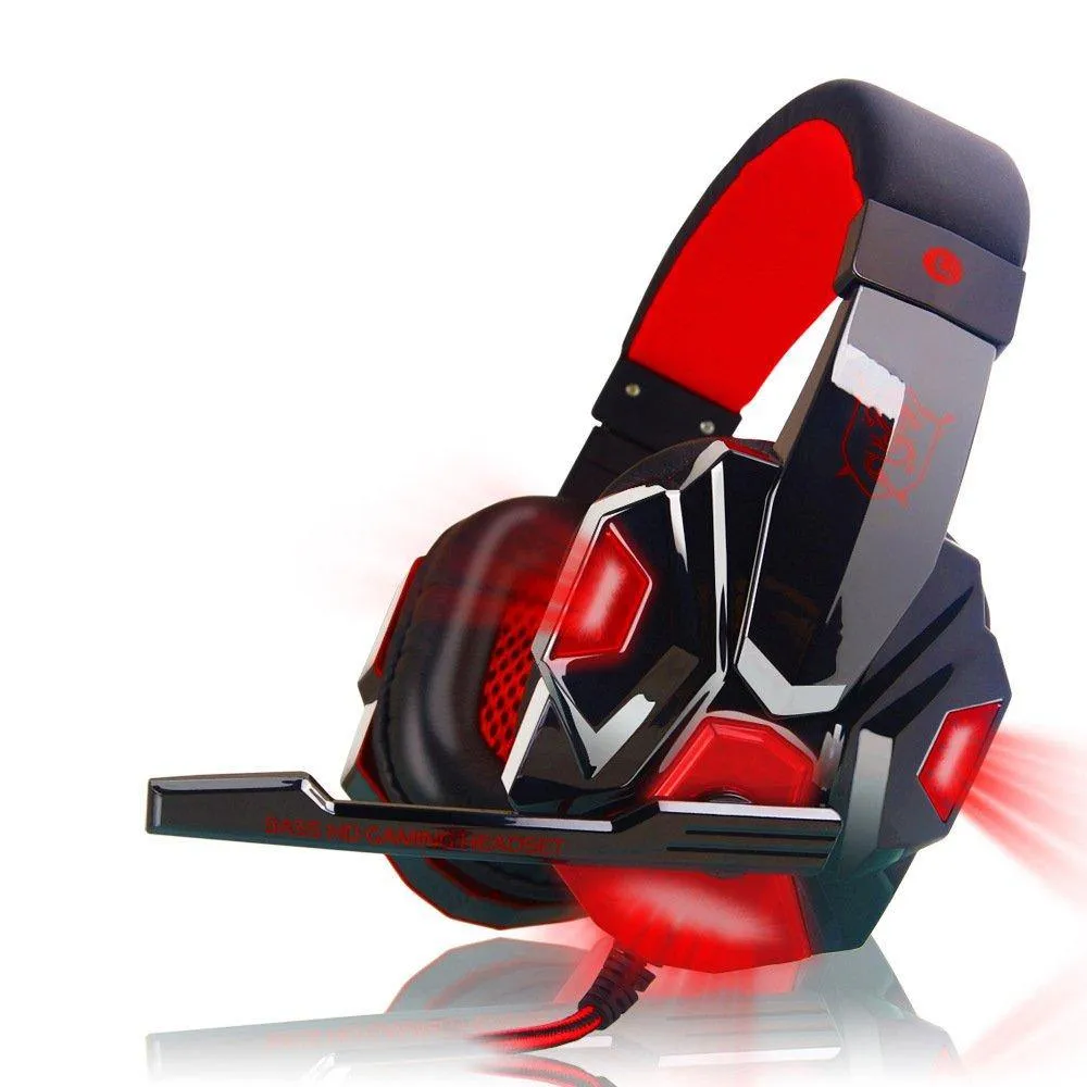 Gaming Light Mic Stereo Headphones Earphones Headsets 2.2M