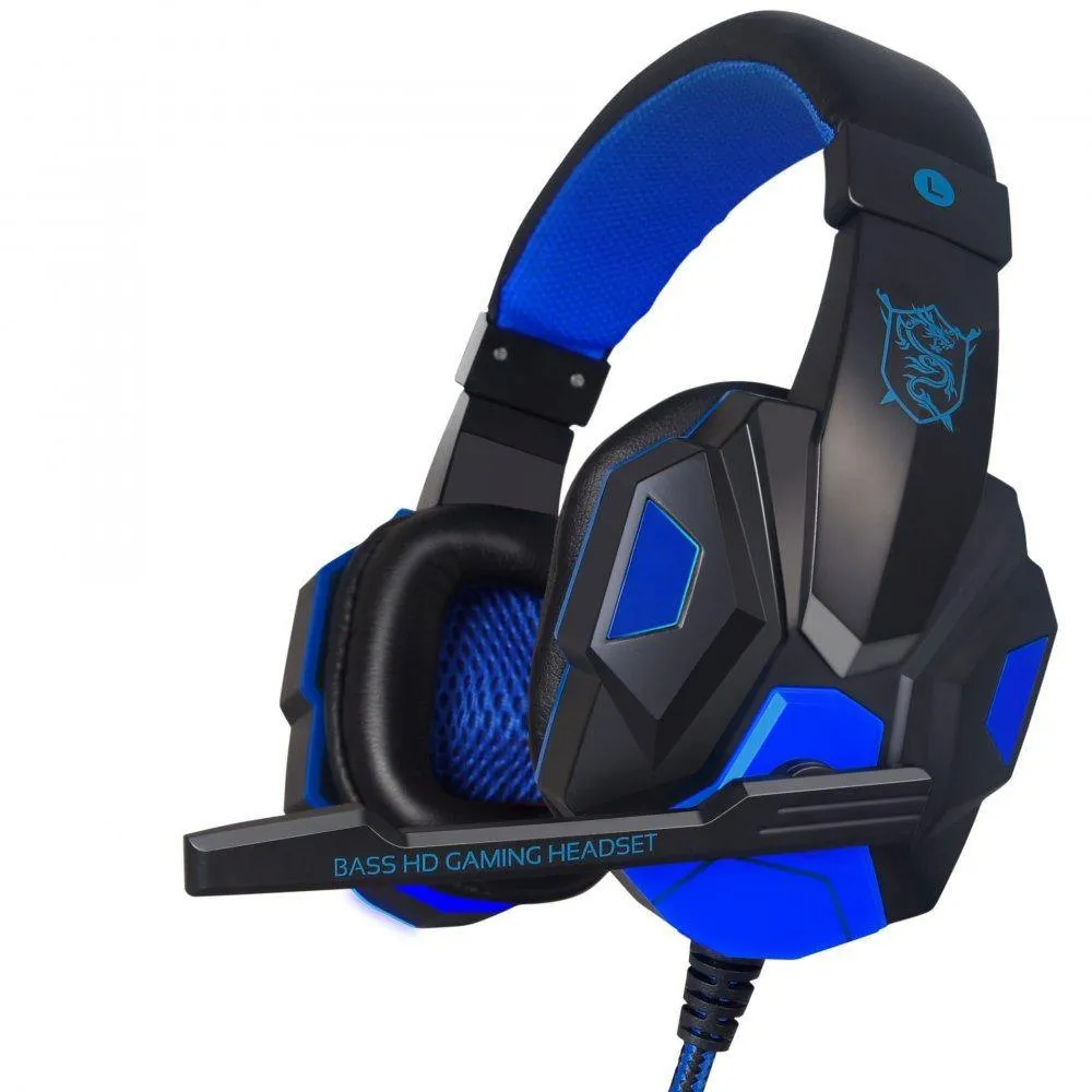 Gaming Light Mic Stereo Headphones Earphones Headsets 2.2M