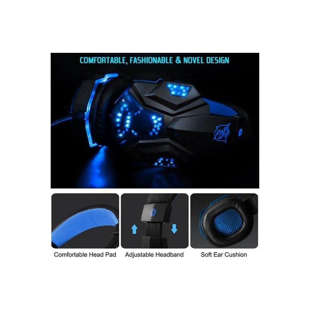 Gaming Light Mic Stereo Headphones Earphones Headsets 2.2M