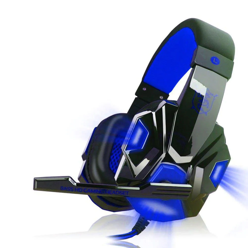 Gaming Light Mic Stereo Headphones Earphones Headsets 2.2M