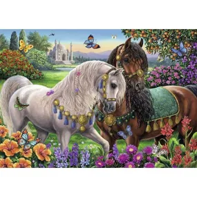 Garden Horses - Full Diamond Painting - 40x30cm