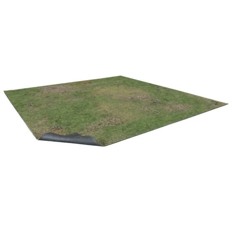 Grassy Fields Gaming Mat 3x3 - Grid