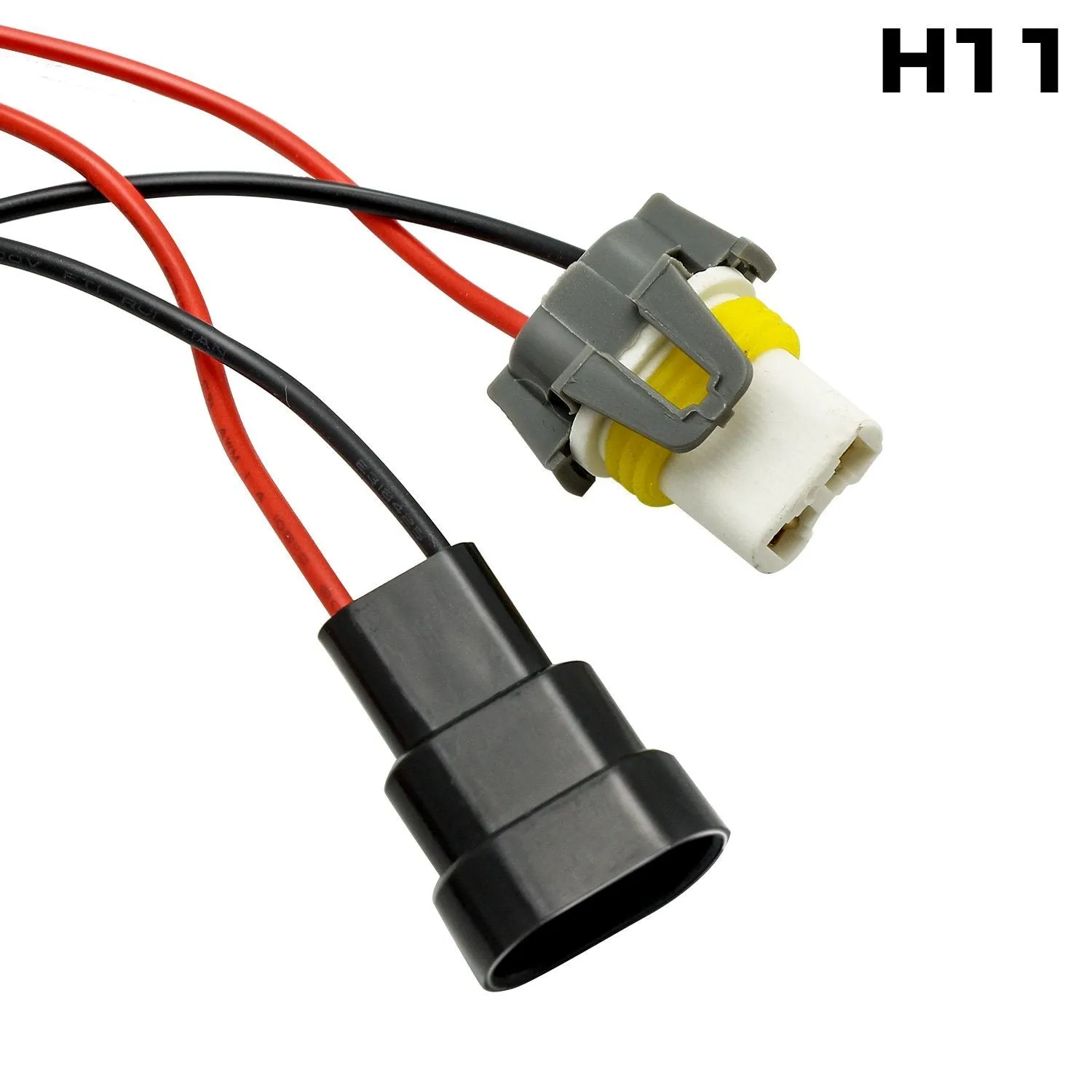H11 (H8 H9) HID & LED 50W 6Ohm Resistor Relay Kit Wiring Harness Adapter