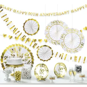 Happy 50th Anniversary Room Decorating Kit, 10 Count