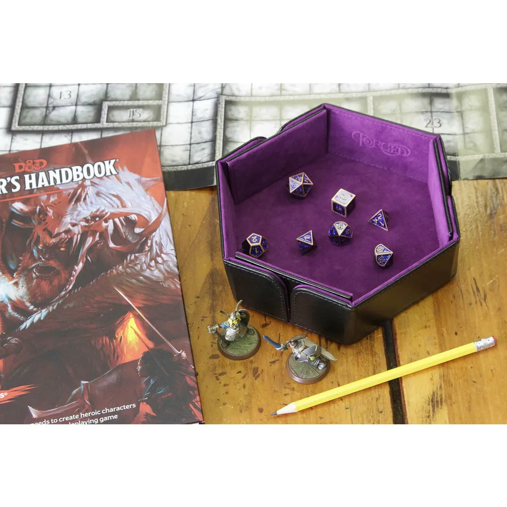 Hex Magnetic Folding Dice Tray
