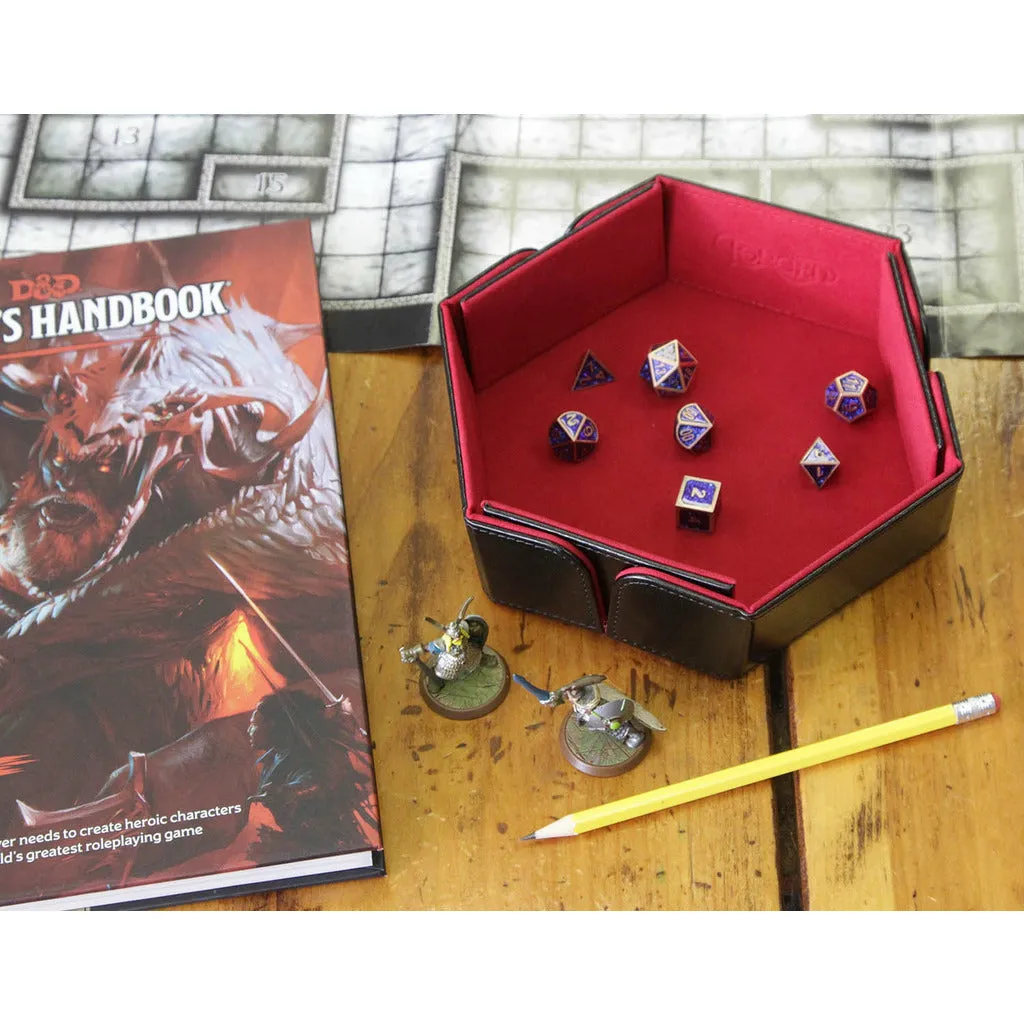 Hex Magnetic Folding Dice Tray