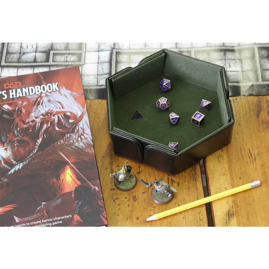 Hex Magnetic Folding Dice Tray