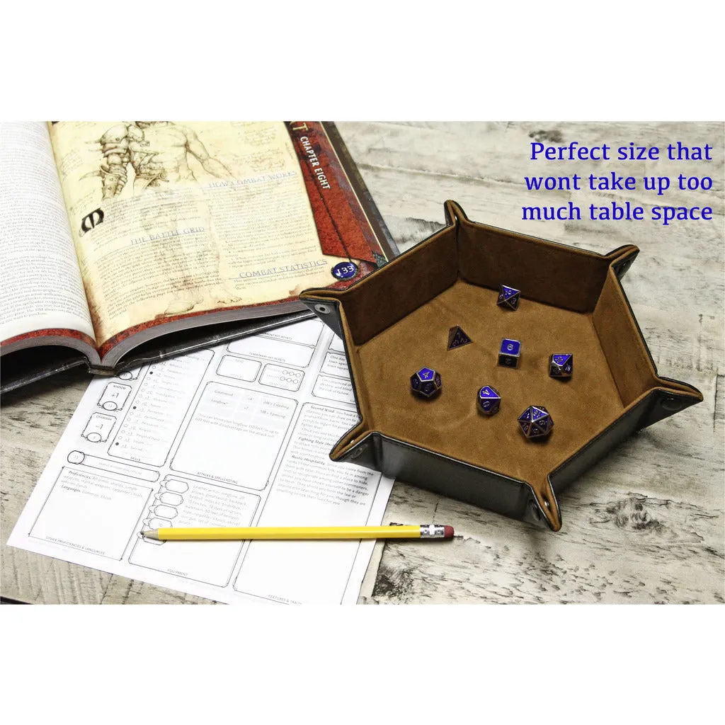 Hexagon Snap Folding Dice Tray
