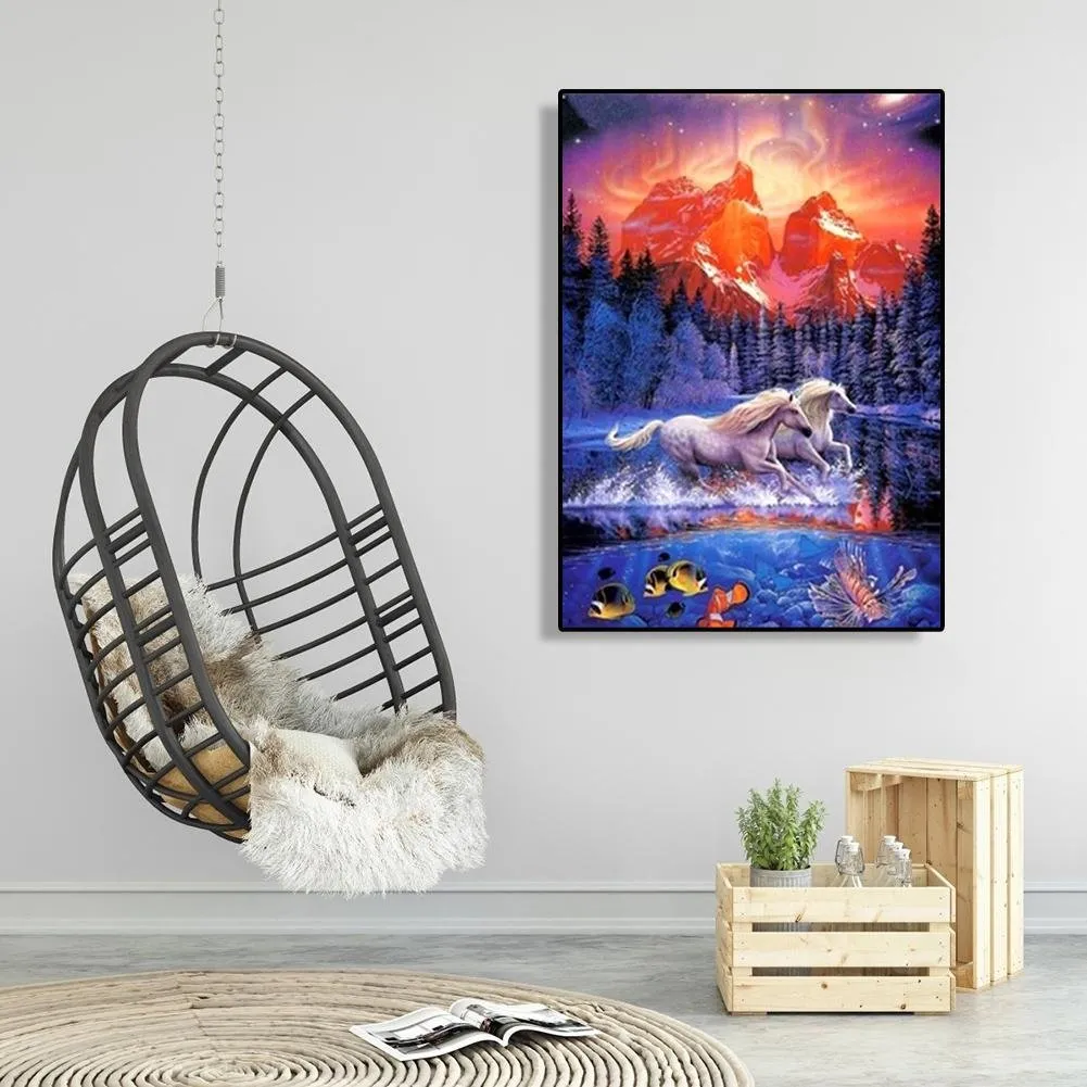 Horse - Full Diamond Painting - (Canvas 30*40cm/11.81*15.75in)