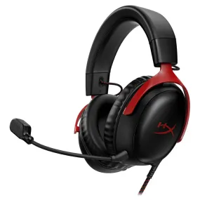 HP HyperX Cloud III Over-Ear Gaming Headset - Black & Red | 727A9AA