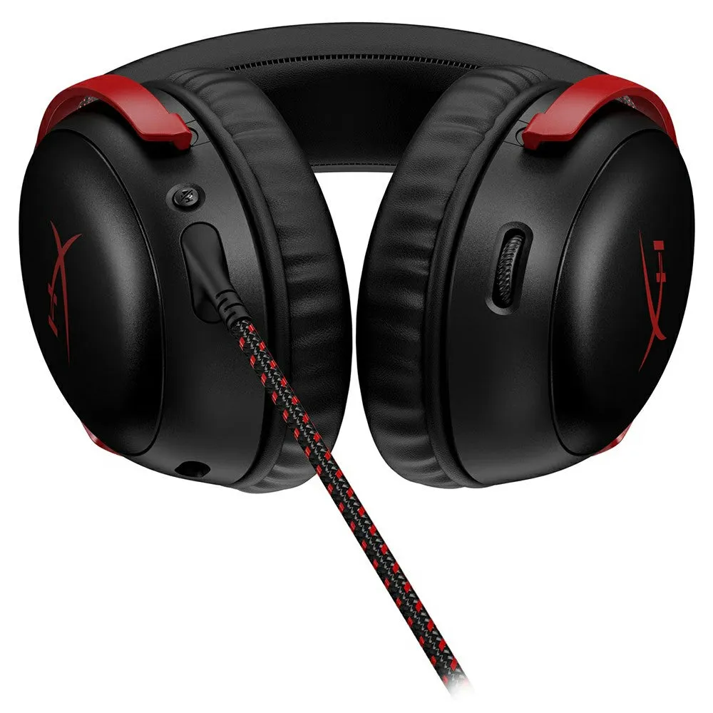 HP HyperX Cloud III Over-Ear Gaming Headset - Black & Red | 727A9AA